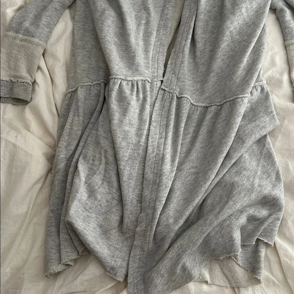 Free People Cozy Gray Knit Sweater - Picture 7 of 8